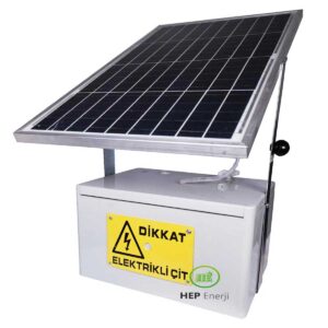 Güneş Panelli Elektrikli Çit Cihazı 50 Watt