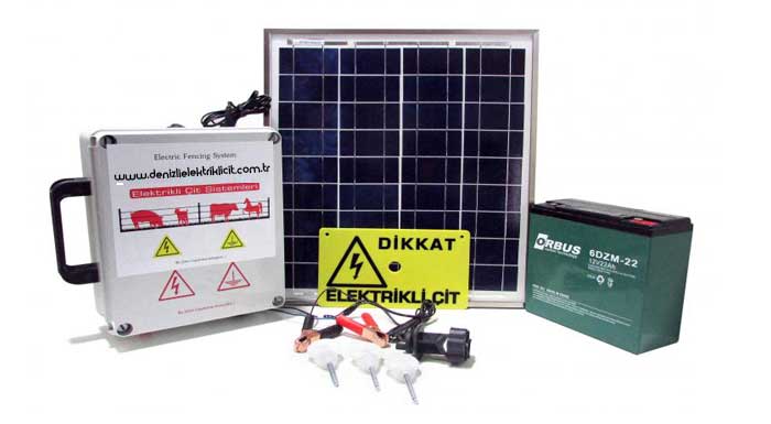 kuruluma hazır elektrikli çit setleri